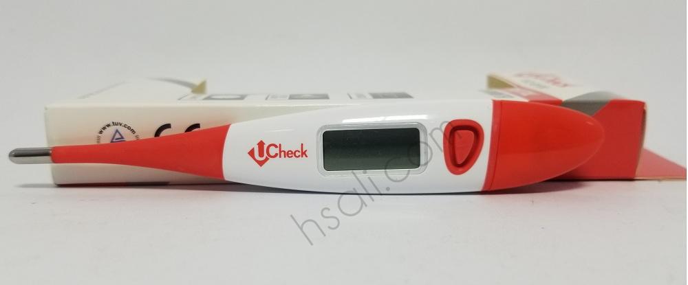 Digital thermometer to check the flour … – License Images
